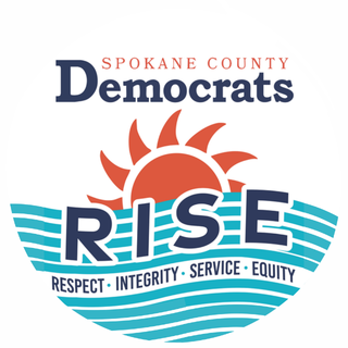 Spokane County Democrats RISE logo